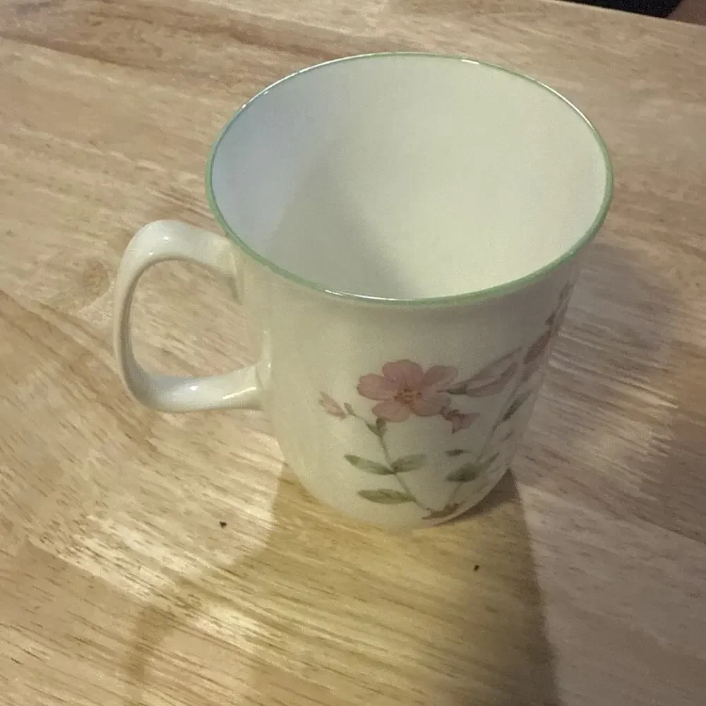 Rose Of England Tea Cup Oxalis Articulata Illustration Bone China Coffee Tea